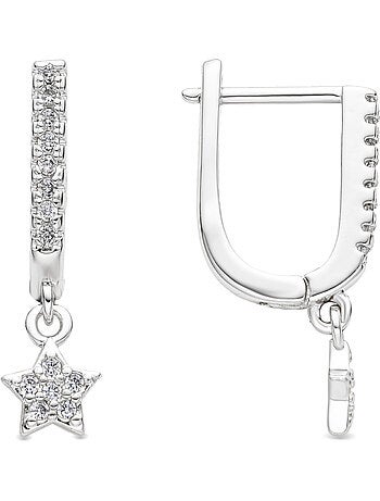 Boucles d'oreilles argentées Luxenter Sasai