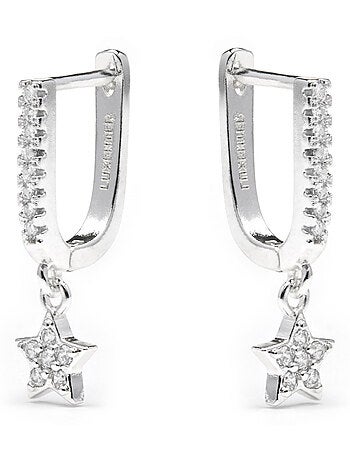Boucles d'oreilles argentées Luxenter Sasai