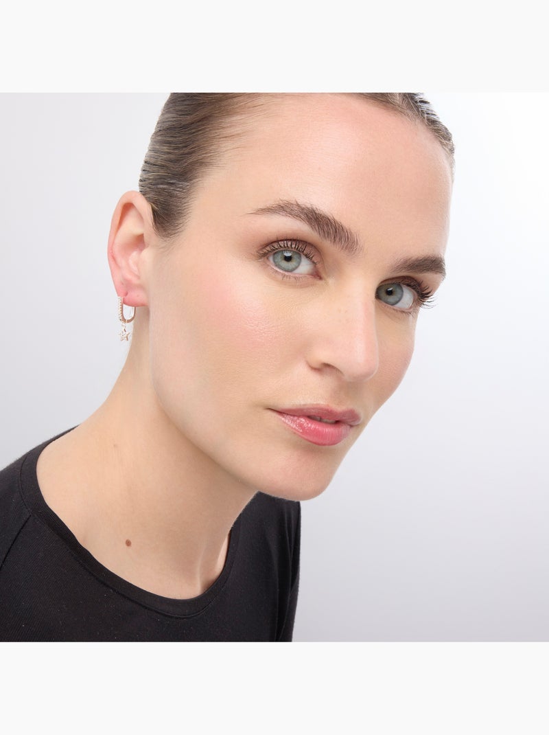 Boucles d'oreilles argentées Luxenter Sasai Blanc - Kiabi