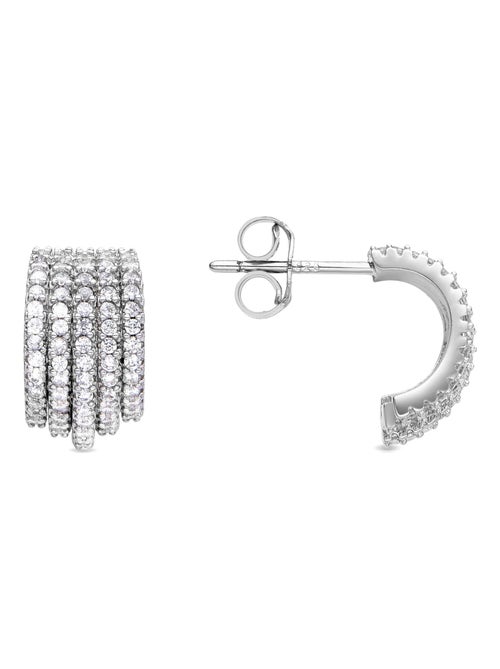 Boucles d'oreilles argentées Luxenter Soinsu - Kiabi