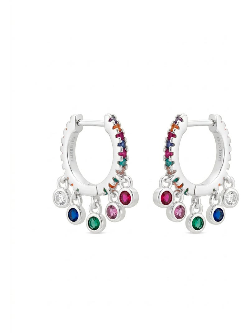 Boucles d'oreilles argentées Luxenter Yaskim Argent - Kiabi