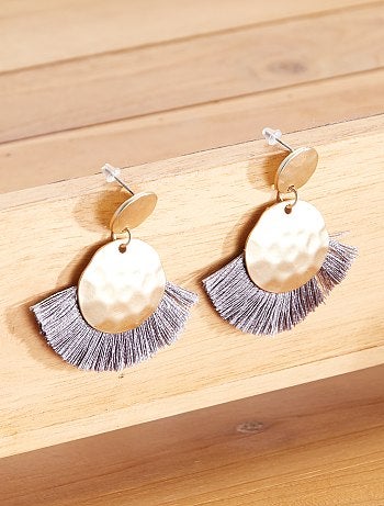 Boucles d'oreilles avec frange