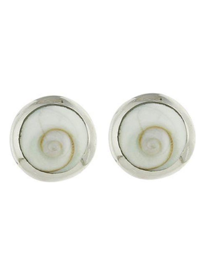 Boucles d'oreilles, clou d'oreill sainte lucie, Bijoucolor Blanc - Kiabi