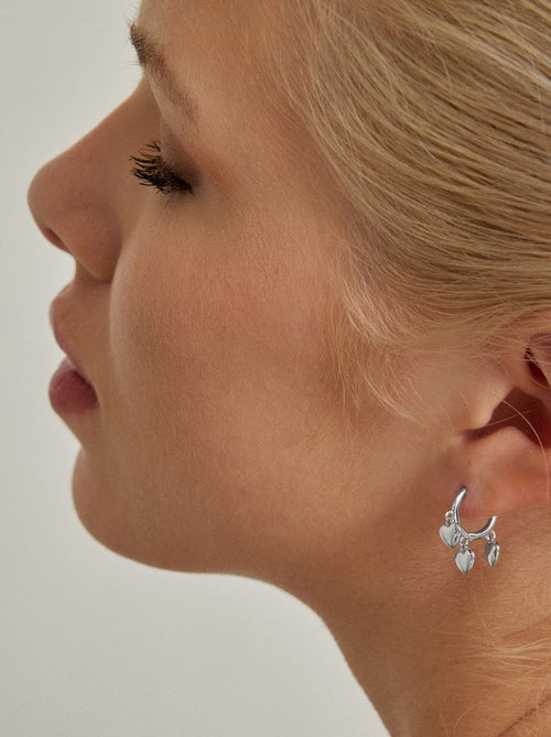 Boucles d'oreilles coeur Luxenter - Kiabi