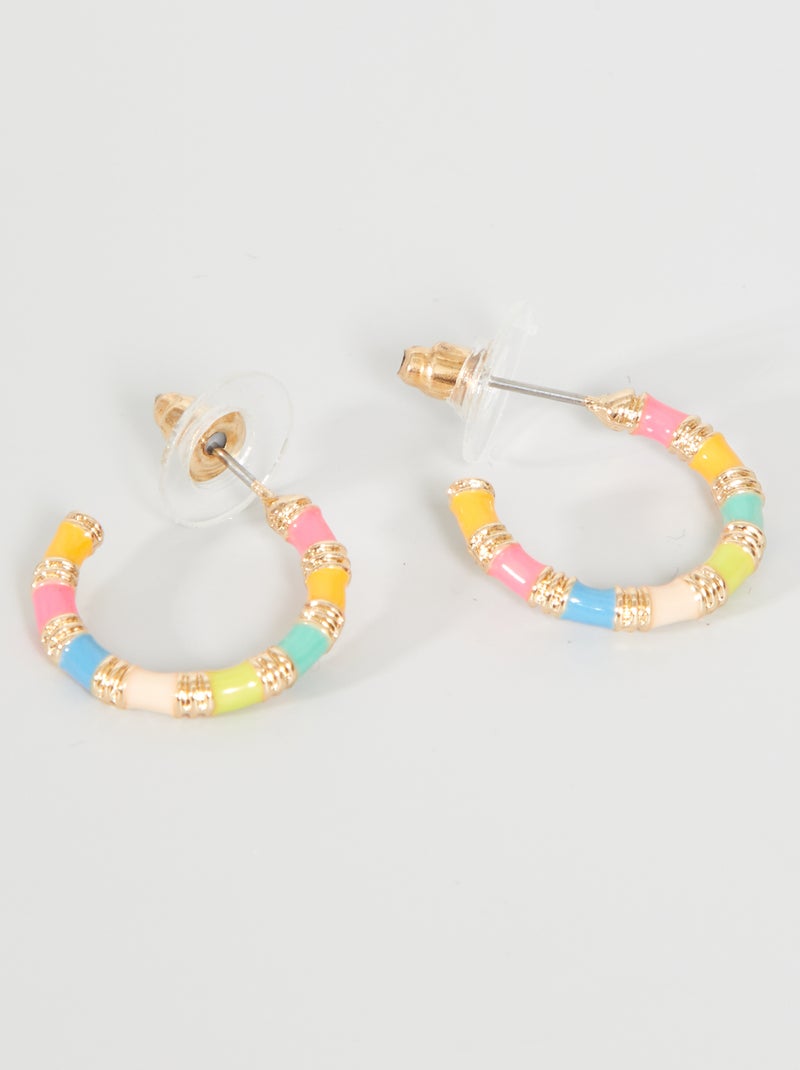 Boucles d'oreilles créoles Doré - Kiabi