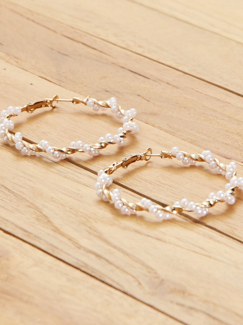 Boucles d'oreilles créoles Doré - Kiabi