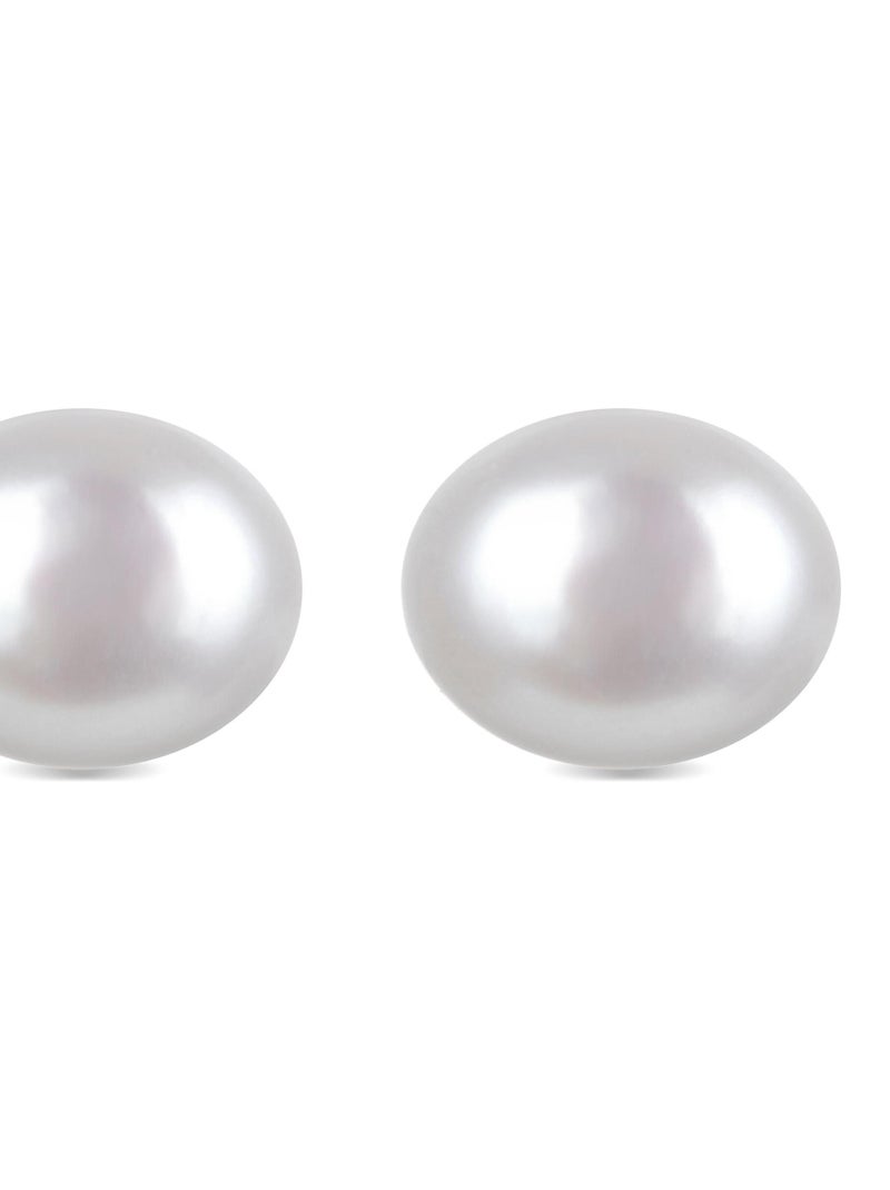 Boucles d'oreilles de base en argent 925 de Blanc - Kiabi