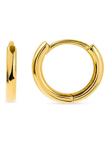 Boucles d'oreilles edum en argent 925 plaqué or jaune 18 K