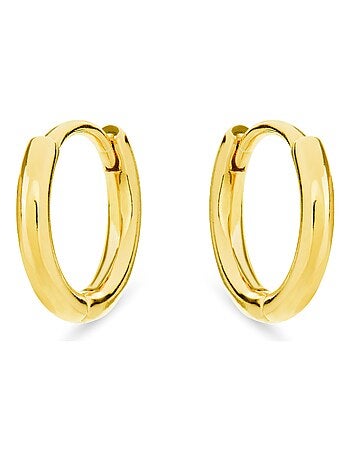 Boucles d'oreilles edum en argent 925 plaqué or jaune 18 K