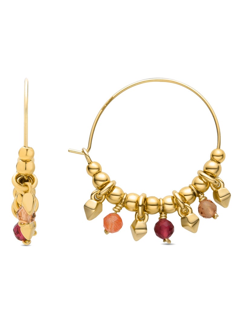 Boucles d'oreilles en argent 925 de Luxenter Akrul Multicolore - Kiabi