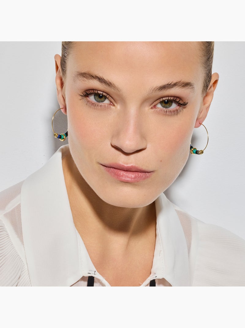 Boucles d'oreilles en argent 925 de Luxenter Darkba Vert - Kiabi