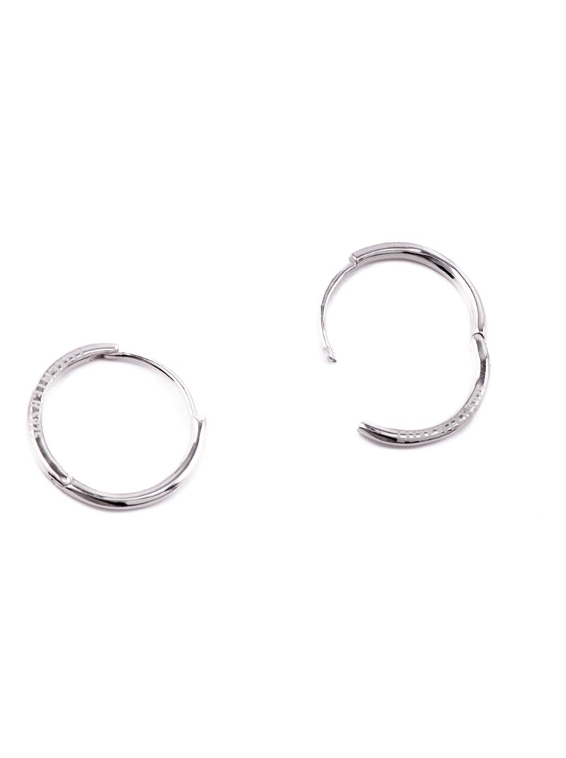 Boucles d'oreilles en argent 925 de Luxenter Erwe Gris - Kiabi