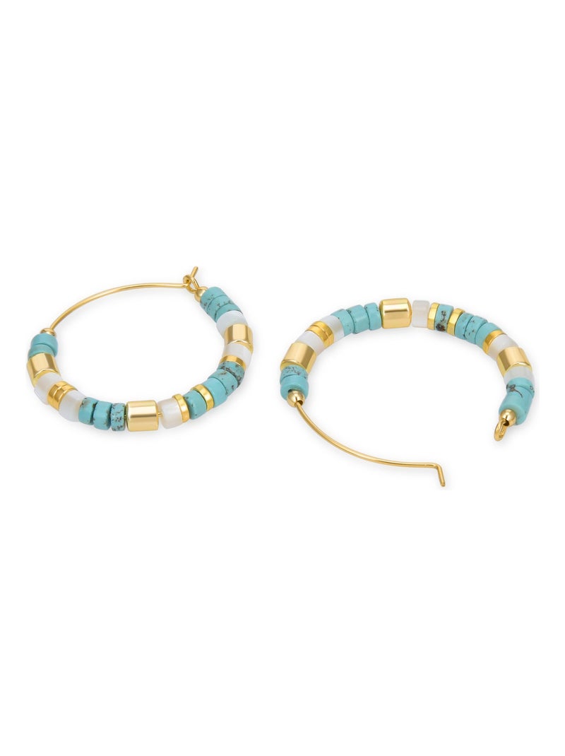 Boucles d'oreilles en argent 925 de Luxenter Ihun Bleu - Kiabi