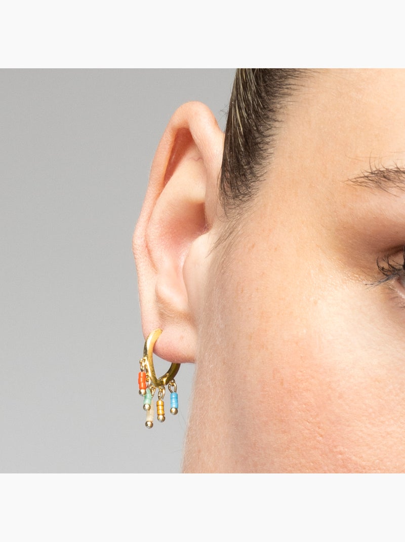 Boucles d'oreilles en argent 925 de Luxenter Kelao Multicolore - Kiabi