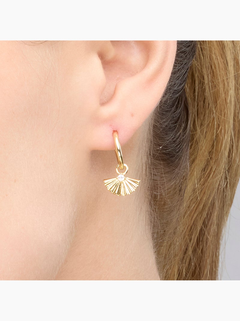 Boucles d'oreilles en argent 925 de Luxenter Matabak Blanc - Kiabi