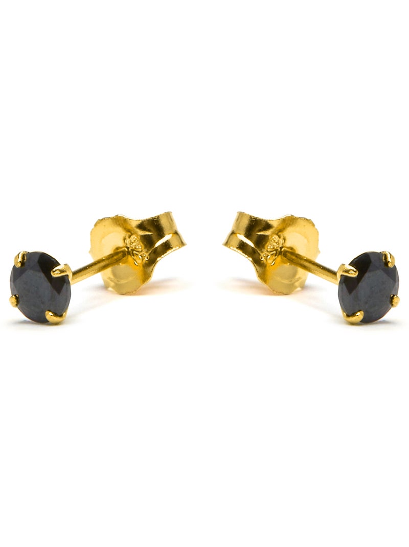 Boucles d'oreilles en argent 925 de Luxenter Otieno Noir - Kiabi