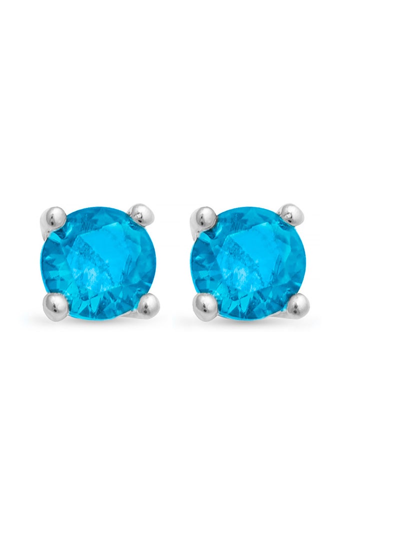 Boucles d'oreilles en argent 925 de Luxenter Otieno Rouge - Kiabi