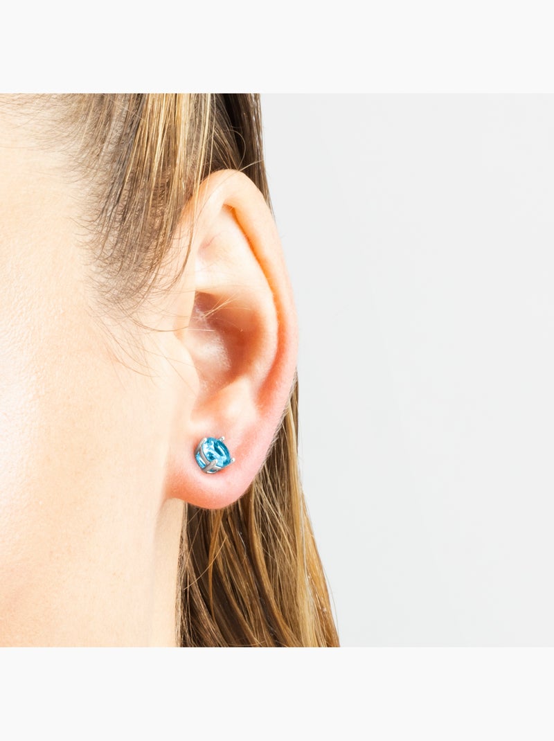 Boucles d'oreilles en argent 925 de Luxenter Otieno Rouge - Kiabi