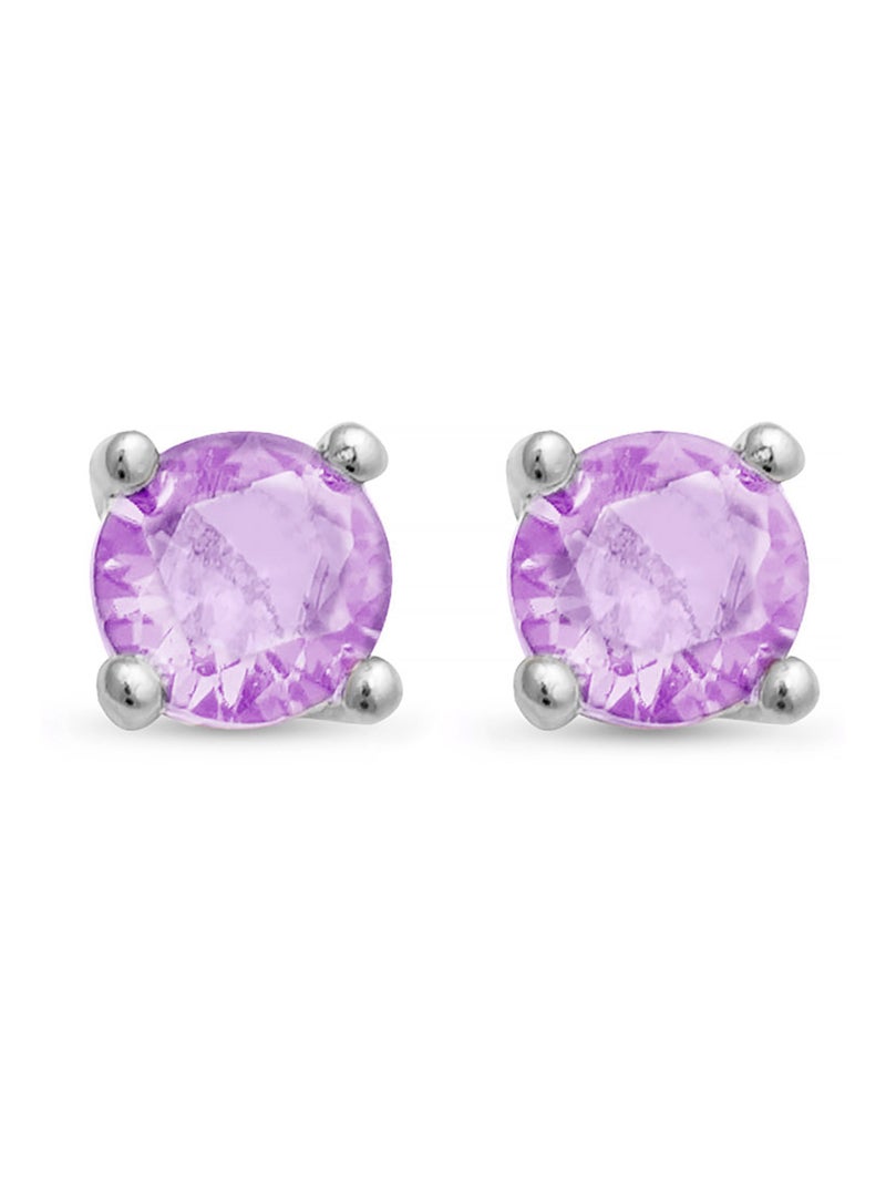 Boucles d'oreilles en argent 925 de Luxenter Otieno Rouge - Kiabi