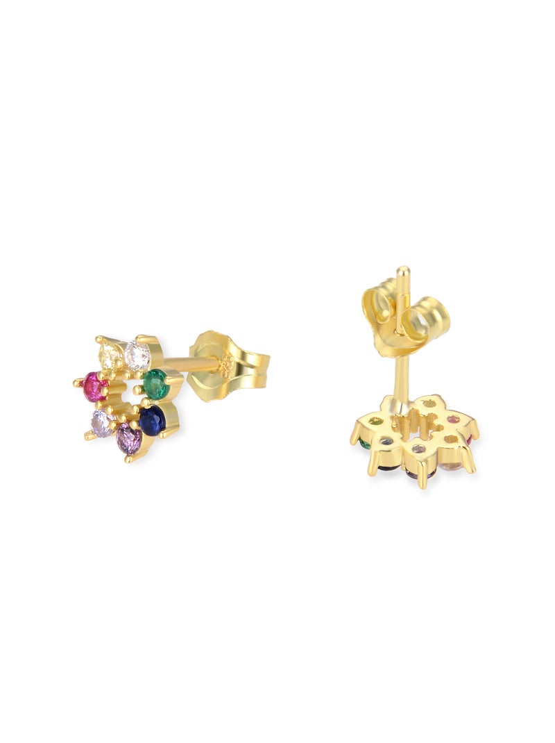 Boucles d'oreilles en argent 925 de Luxenter Sywa Multicolore - Kiabi