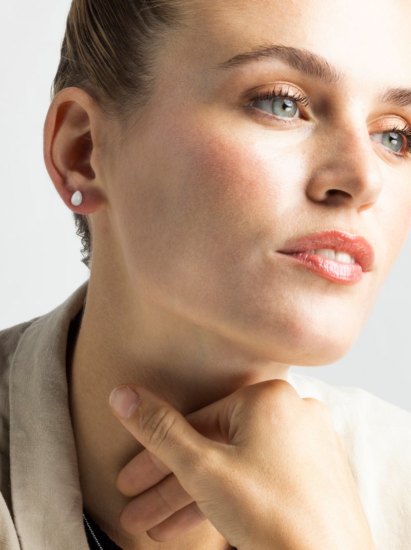 Boucles d'oreilles en argent 925 de Luxenter Yedia Blanc - Kiabi