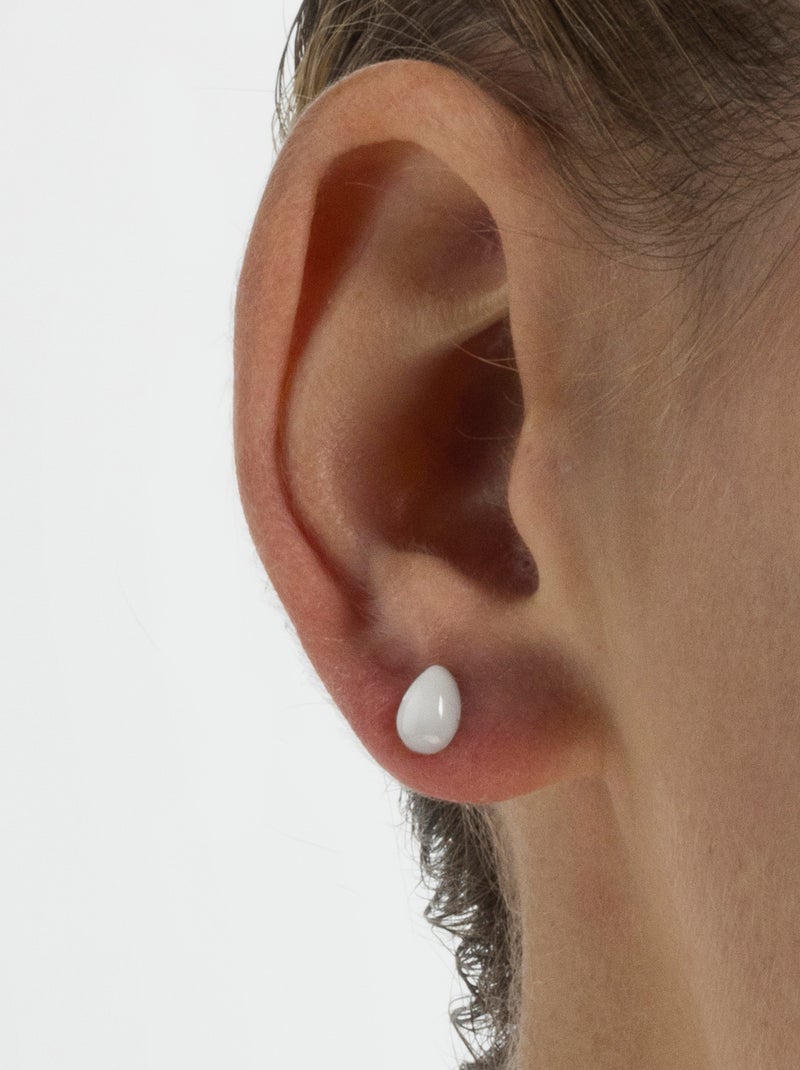 Boucles d'oreilles en argent 925 de Luxenter Yedia Blanc - Kiabi