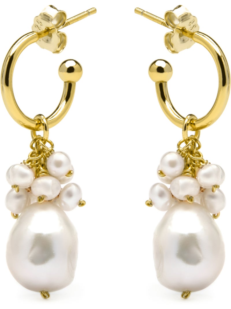 Boucles d'oreilles en argent 925 de Luxenter Zoqoyi Blanc - Kiabi