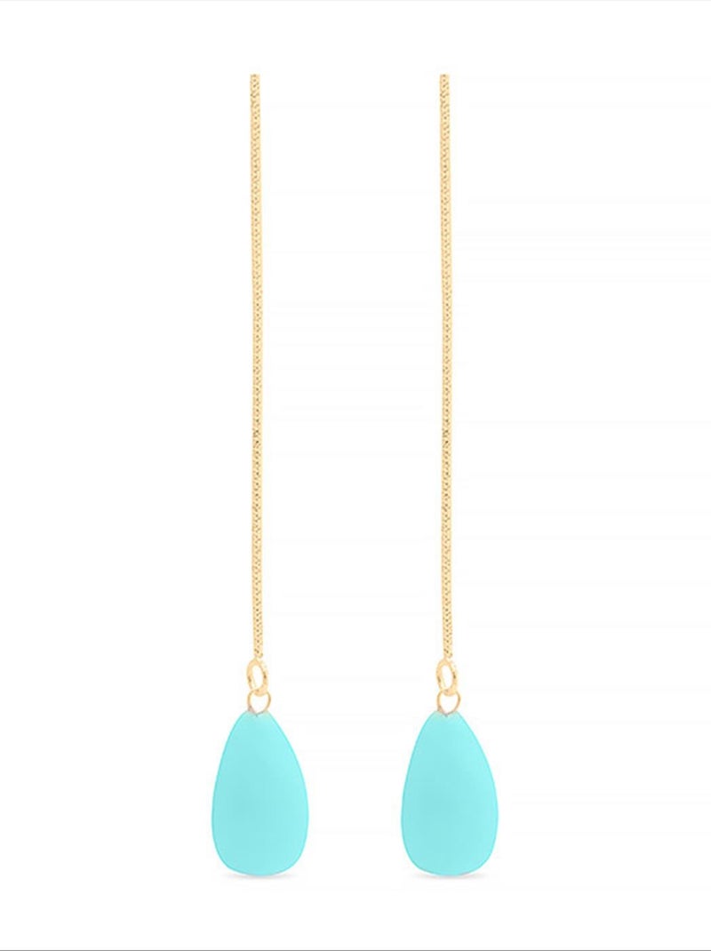 Boucles d'oreilles en argent 925 de Luxenter Zoqoyi Bleu - Kiabi