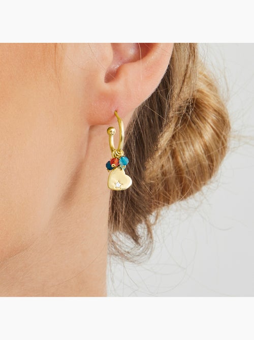 Boucles d'oreilles en argent 925 Luxenter avec cristaux multicolores finis et plaqué or 18k - Sten - Kiabi Boucles d'oreilles en argent 925 Luxenter avec cristaux multicolores finis et plaqué or 18k - Sten - Kiabi