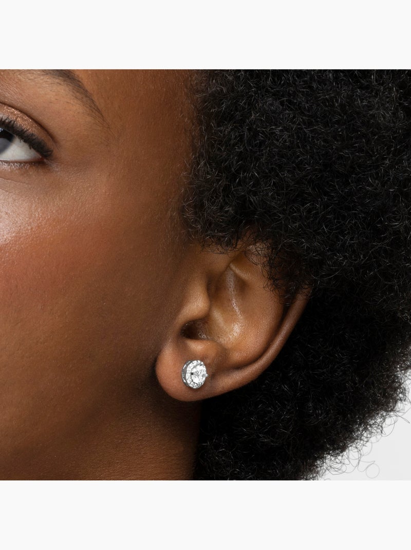Boucles d'oreilles en argent 925 Luxenter avec zircon brillant rhodié - Miryon Argent - Kiabi