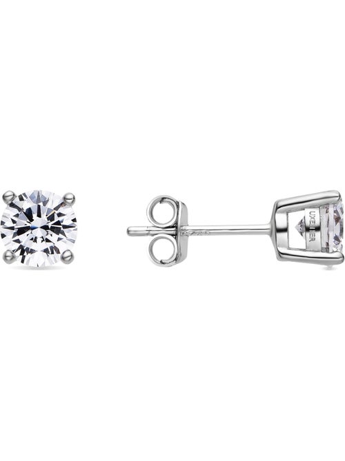 Boucles d'oreilles en argent 925 Luxenter avec zircons brillants plaqués rhodium - Kyoro - Kiabi Boucles d'oreilles en argent 925 Luxenter avec zircons brillants plaqués rhodium - Kyoro - Kiabi