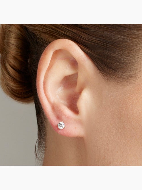 Boucles d'oreilles en argent 925 Luxenter avec zircons brillants plaqués rhodium - Kyoro - Kiabi Boucles d'oreilles en argent 925 Luxenter avec zircons brillants plaqués rhodium - Kyoro - Kiabi
