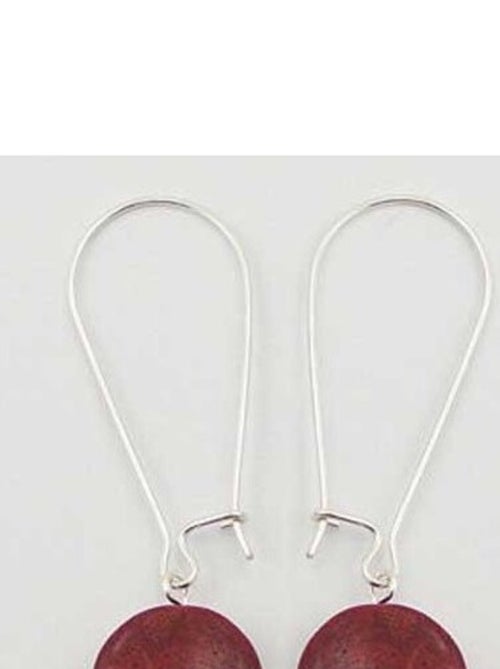 Boucles d'oreilles en argent et gorgone - Kiabi