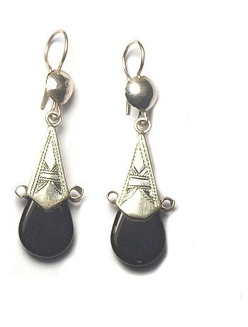 Boucles d'oreilles en argent ethnique