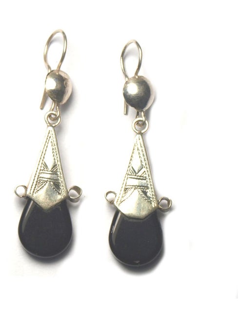 Boucles d'oreilles en argent ethnique - Kiabi