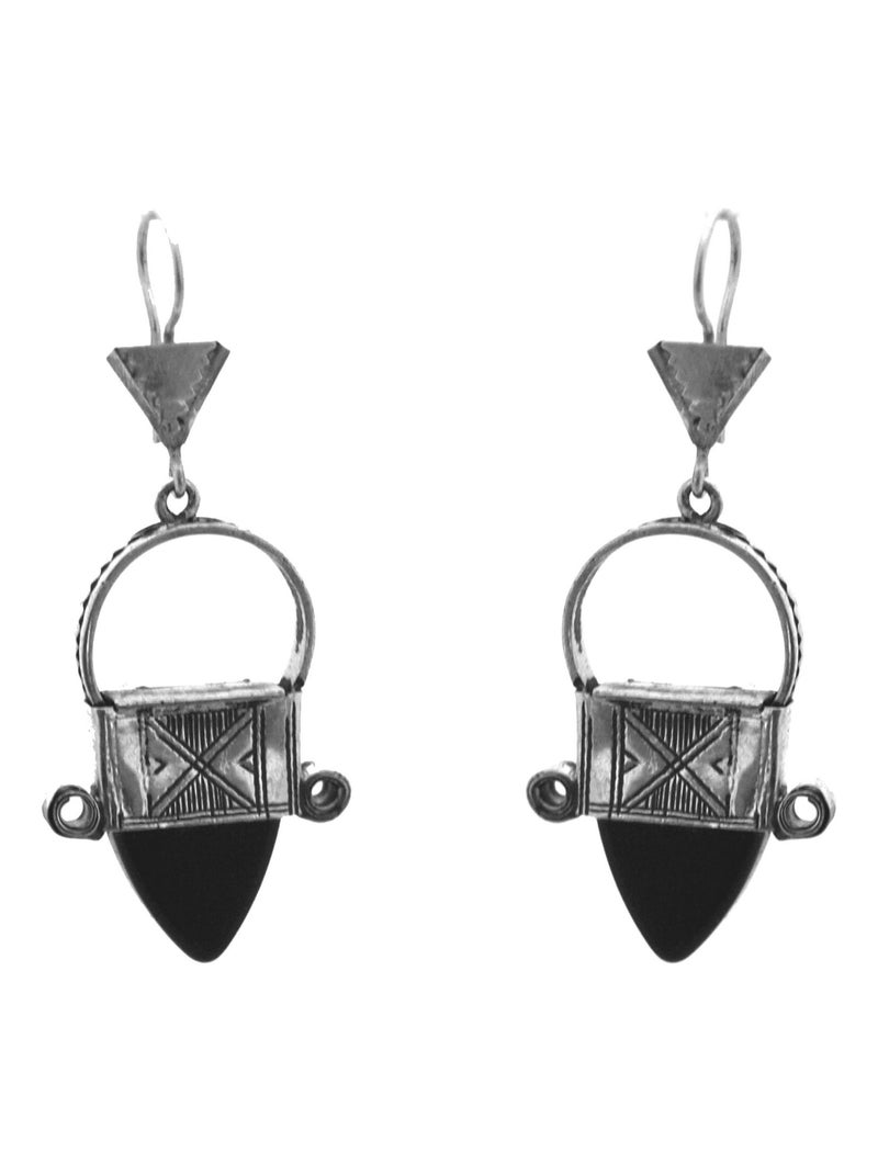 Boucles d'oreilles en argent ethnique Argenté - Kiabi