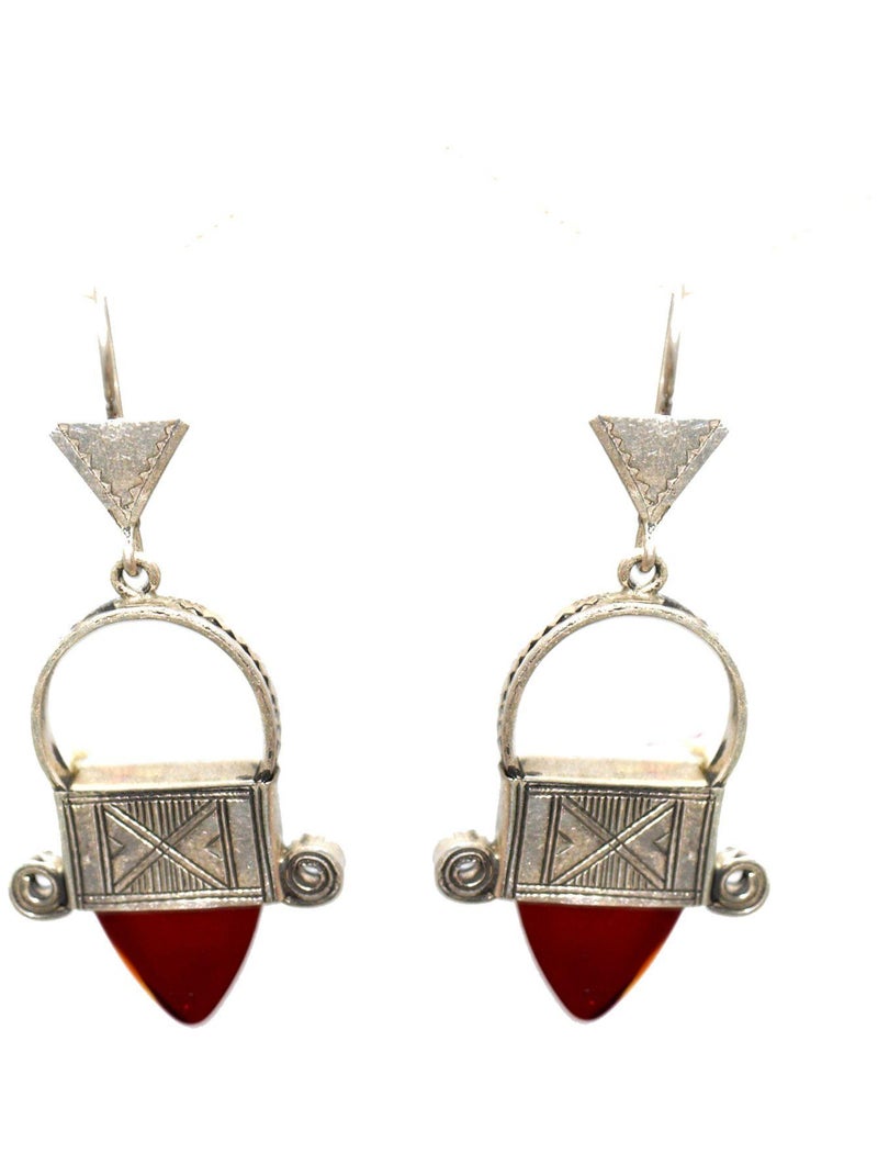 Boucles d'oreilles en argent ethnique, Bijoucolor Argent - Kiabi