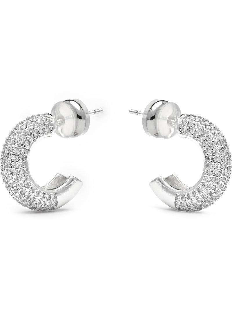 Boucles d'oreilles en argent Luxenter Niras Blanc - Kiabi