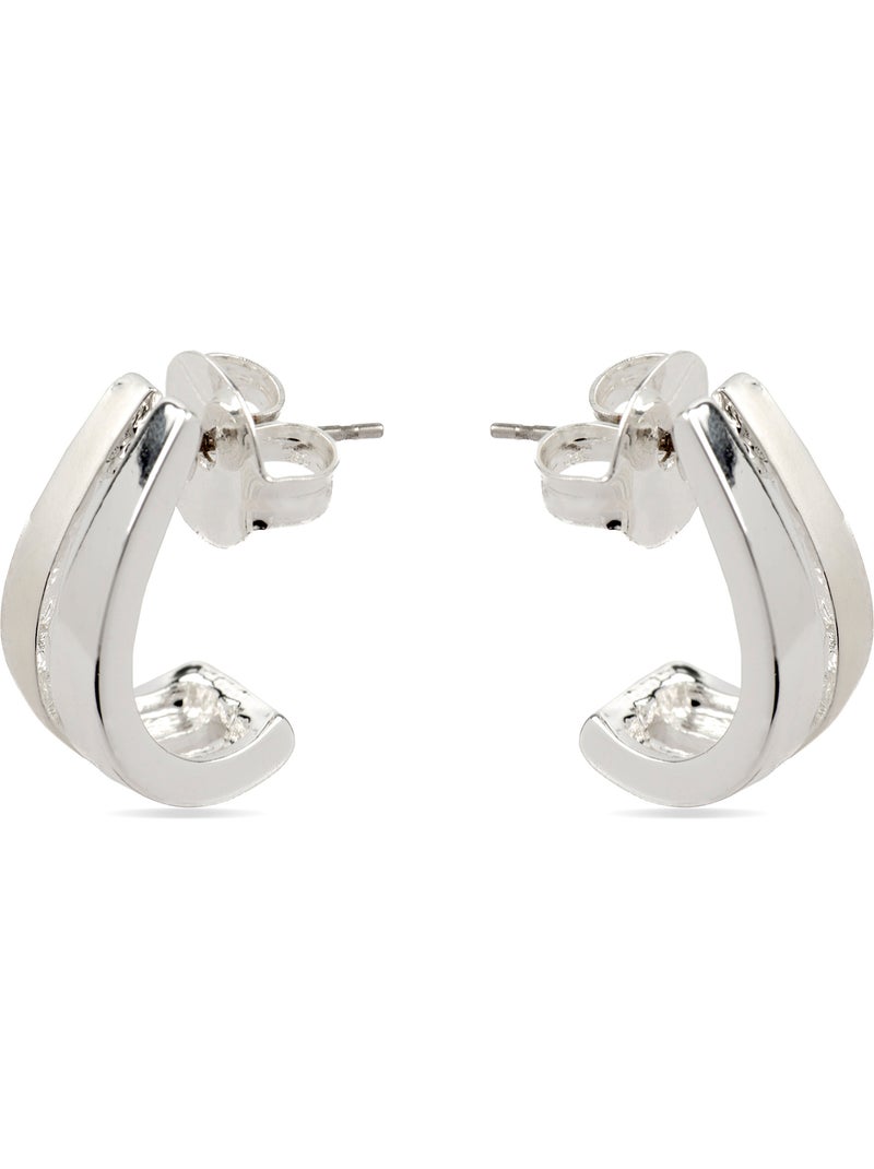 Boucles d'oreilles en argent Luxenter Oirfan Gris - Kiabi