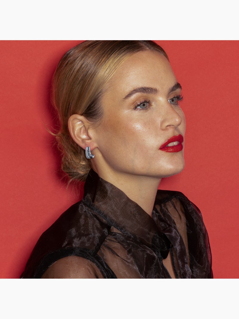 Boucles d'oreilles en argent Luxenter Oirfan Gris - Kiabi