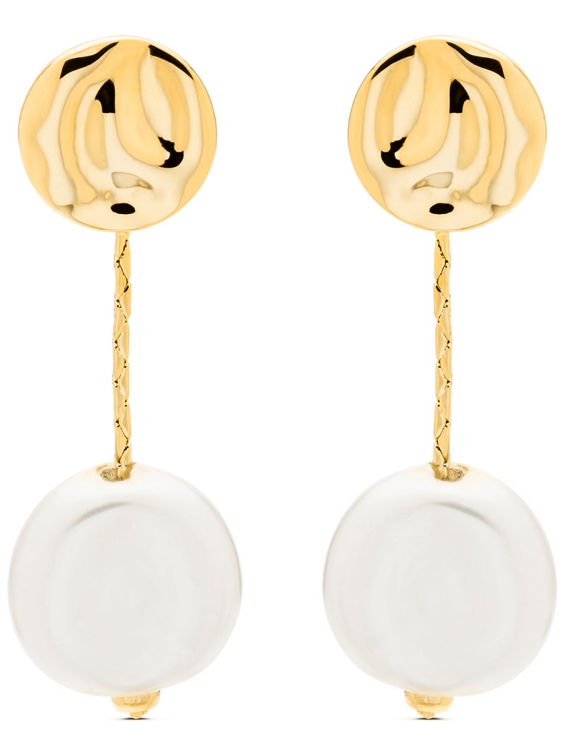 Boucles d'oreilles en perles blanches Luxenter vidthas Argent - Kiabi
