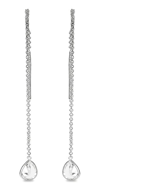 Boucles d'oreilles  Essential en argent 925 et zircon cubique rhodié brillant - Kiabi