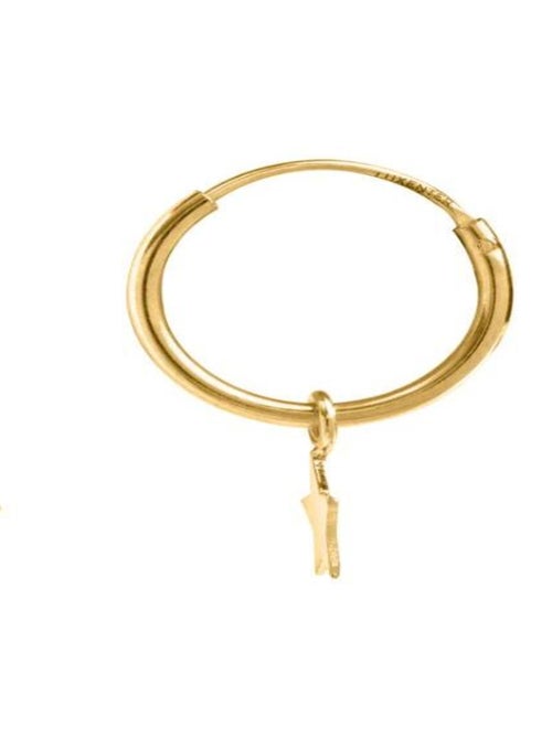 Boucles d'oreilles, essential en argent 925 sterling avec finition en plaqué or jaune 18kt - Kiabi