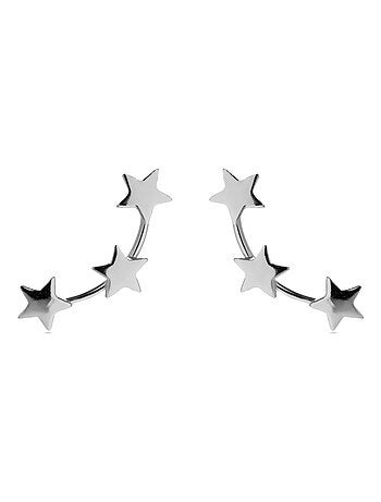 Boucles d'oreilles, essentielles en argent 925 et plaqué rhodium