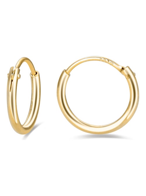 Boucles d'oreilles essentielles Luxenter en argent 925 avec finition plaquée or rose 18 carats - Kiabi
