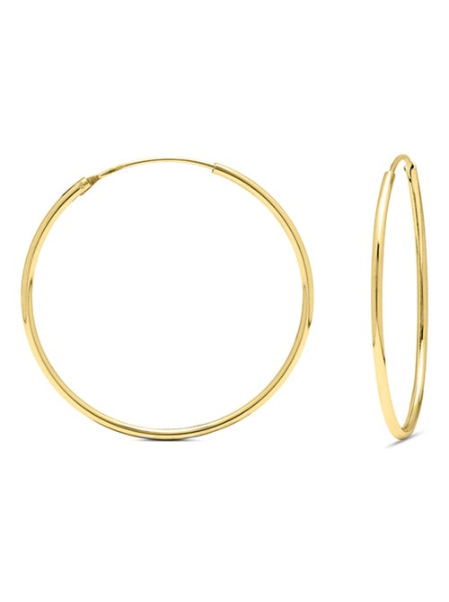 Boucles d'oreilles essentielles Luxenter en argent 925 avec finition plaquée or rose 18 carats - Kiabi