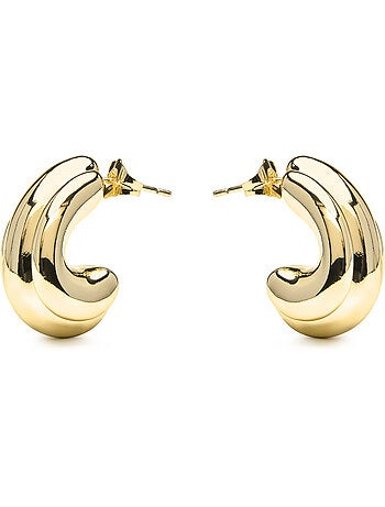 Boucles d'oreilles et plaqué or 18k - Jurfo