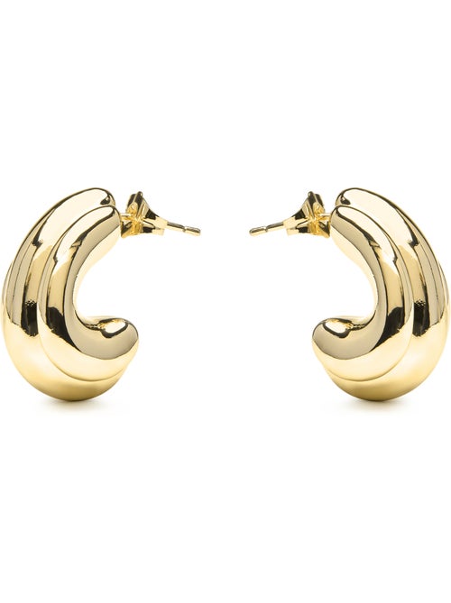 Boucles d'oreilles et plaqué or 18k - Jurfo - Kiabi Boucles d'oreilles et plaqué or 18k - Jurfo - Kiabi