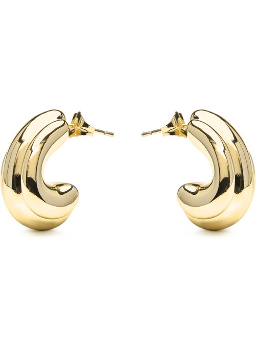 Boucles d'oreilles et plaqué or 18k - Jurfo - Kiabi Boucles d'oreilles et plaqué or 18k - Jurfo - Kiabi