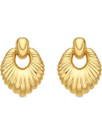 Boucles d'oreilles et plaqué or 18k - Rajba